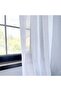 Vanessa Curtain Series Natural Linen Tulle Curtain Ecru 1/2.5 Pleat Original Dora Licensed New - 5