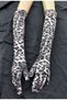 Black Fera Leopard Patterned Flexible Evening Dress - 5