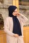 Bamboo Black Color Shawl-navy blue - 2