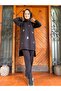 Black design hijab tracksuit with triangle sequin detail - 4