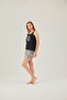 Aztec Patterned Black Pajama Set with Shorts