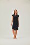 Black Modal V-neck Woven Dress