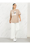 Oversized LA City Names Print Round Neck T-shirt - 2