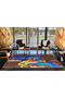 Zebra Animal Themed Woven Base Washable Carpet Miravip8773 - 3