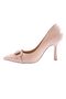 Women's Pointed Toe Accessory Thin Heeled Shoes Beige Opening 21611012859 - 3
