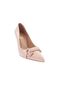 Women's Pointed Toe Accessory Thin Heeled Shoes Beige Opening 21611012859 - 2