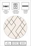 Digital Printing Washable Non-Slip Base Beige Round Living Room Carpet Kitchen Carpet Runner - 3