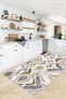 Machine Washable Non-Slip Sole Stain Resistant Kitchen Rug Living Room Rug and Runner Rug