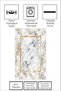 Digital Print Washable Non-Slip Sole Gold Living Room Rug Kitchen Rug Runner Rug - 3