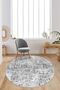 Digital Printing Washable Non-Slip Base Round Kitchen Carpet Living Room Carpet