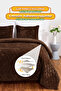 Double Velvet Bed Cover Set - Supersoft Quilted, 3 Pieces, Soft Fiber Filled - 3