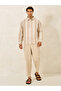 Premium Cotton Striped Half Placket Relaxed Shirt - 2