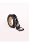 100% Buffalo Leather Patent Leather Black Men's Belt Genuine Leather 3.5 cm