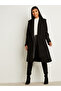 Belted Wool Like Midi Coat - 3
