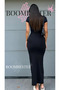 Sandy Fabric Maxi Length Women's Dress - Short Sleeve - 4