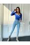 Clody Blue Skinny Jeans Women's Power Stretch Fabric Pants - 2