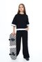 Girl's Wide-Leg Sweatpants Set for Teenage Girls - 2