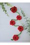 Cluster Hair Braid Accessory Poppy Model 35 Cm Cluster Rubber Buckle
