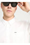 White Regular Fit Men's Shirt - W241464100 Long Sleeve - 4