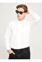 White Regular Fit Men's Shirt - W241464100 Long Sleeve