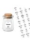 100 Pcs White Modern Design Washable Spice Pulses Jar Label White Sticker - Round - 2