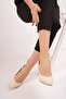 Women's Leather Heeled Classic Casual Shoes - 2