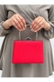 Women's Satin Red Evening Dress Clutch Portfolio Bag - 3