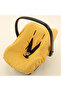 Muslin Stroller Sheet or Cover - Mustard Muslin - 4