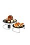 SILVER Large Size Presentation Bowl 2-Piece Metal Gift Decoration Catering / BLACK PLEXY / Stainless - 4