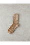 Beige Chenille Women's Socks