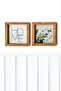 Living Room, Eucalyptus Home Written Wooden Framed Painting Set - 4