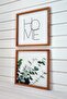 Living Room, Eucalyptus Home Written Wooden Framed Painting Set - 3