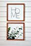 Living Room, Eucalyptus Home Written Wooden Framed Painting Set