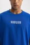 Fit Oversize Fit Crew Neck Back Printed Short Sleeve T-Shirt A7055ax23hs - 4