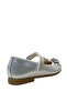 2043 Model Girl's Silver Bow Tie Ballerina Flats - 4