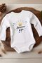 Special Design Father's Son White Long Sleeve Baby Body 100% Organic Cotton