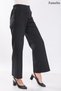 Wide Double Leg Elastic Waist Fabric Trousers