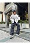 Unisex Oversize Limited Edition Ecru Homme Bomber College Jacket - 2