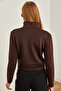 Women's Bitter Brown Zippered Scuba Jacket Ckt- 19000362 - 4
