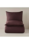 100% Cotton Satin Supreme Basic King Size Duvet Cover Set Brown (240X220 cm) - 3