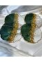 Set of 4 Epoxy Coasters with Gold Leaf - 2