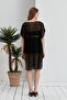 Long Black Sheer Tulle Seaside Pareo - 8