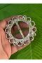 DIAMETER 7 CM PLASTIC SILVER Bag BAG BUCKLE Belt BUCKLE