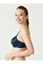 - Women's Navy Blue Eared Full Bra 66147 - 2