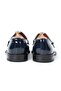 Italian Style Inner Outer Patent Leather Men's Gold Buckle Patterned Shoes - 8