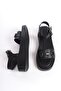 Women's Special Design Ankle Strap Thick Sole Metal Buckle Detailed Single Strap Sandals - 2