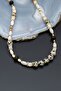 Mother-of-Pearl, Jasper, and Lava Stone Necklace - 4