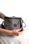 Women's Knitted Linen Fabric Waist and Shoulder Bag - 3
