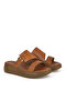 Women's Genuine Leather Slippers 1411010z500 Tan - 4