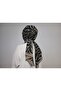Soft Crinkle Zebra Pattern Shawl